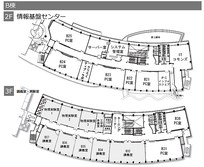 情報基盤センターフロアマップ